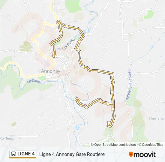 LIGNE 4  Line Map