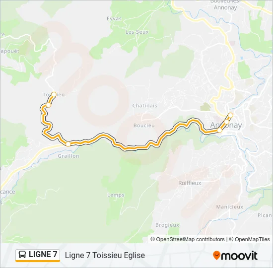 LIGNE 7  Line Map
