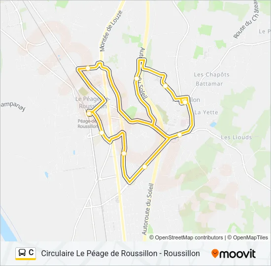 C Bus Line Map