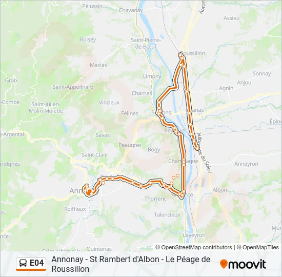 E04 Bus Line Map