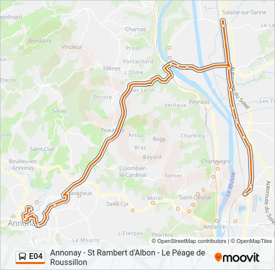 E04 Bus Line Map