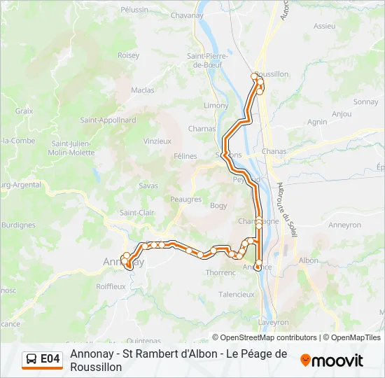 E04 Bus Line Map