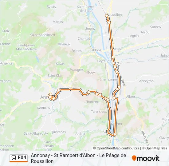 E04 Bus Line Map