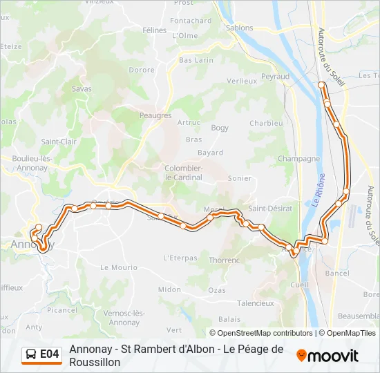 E04 Bus Line Map