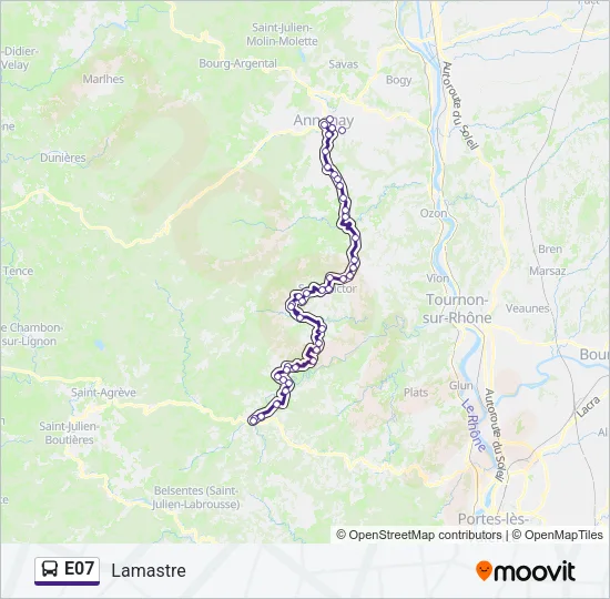 E07 Bus Line Map