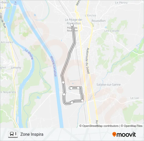 I Bus Line Map