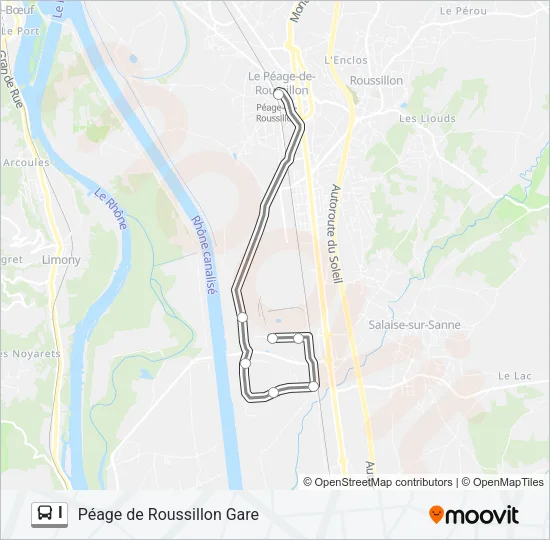 I Bus Line Map