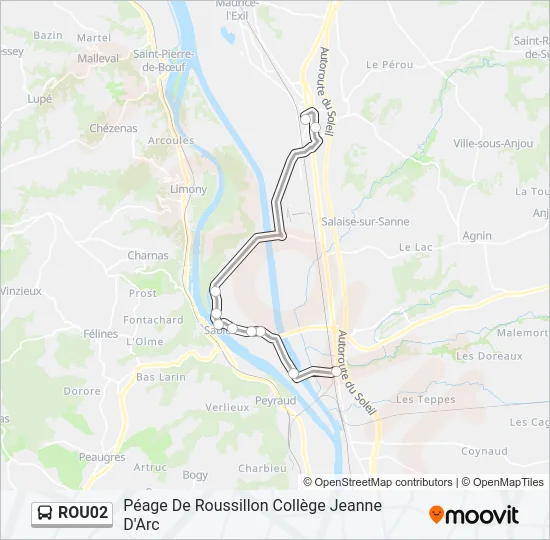 ROU02 Bus Line Map