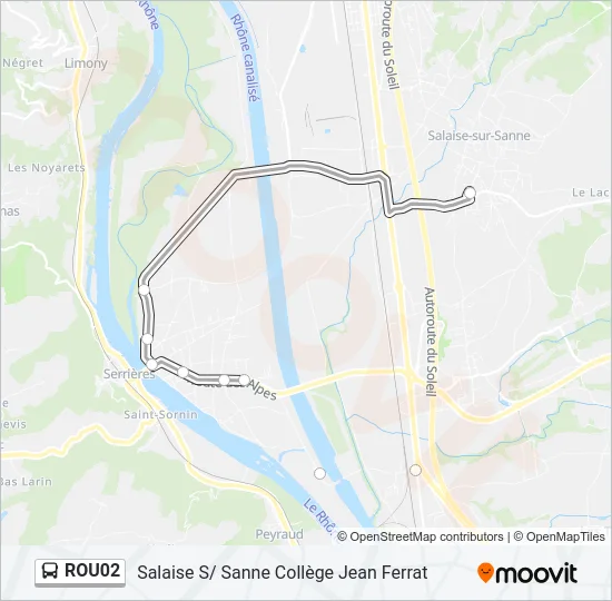 ROU02 Bus Line Map