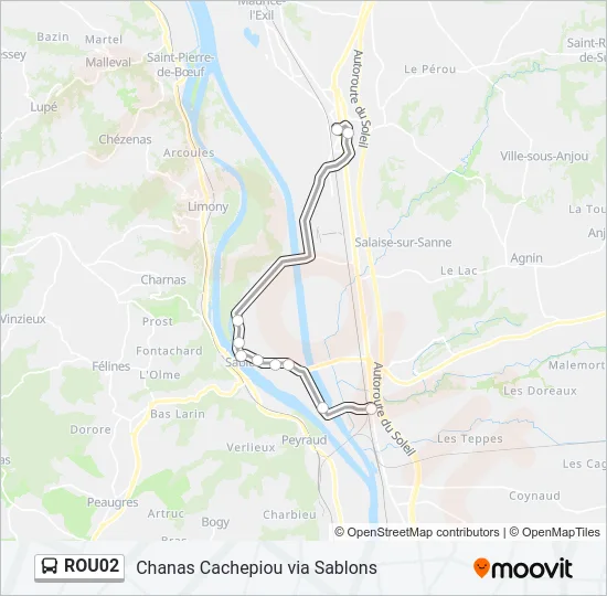 ROU02 Bus Line Map