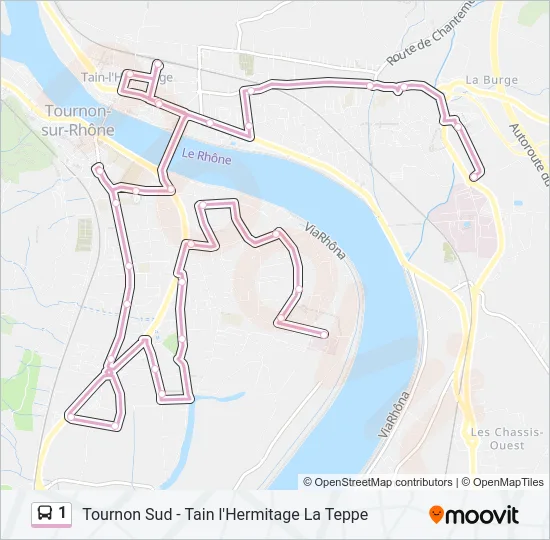 1 Bus Line Map