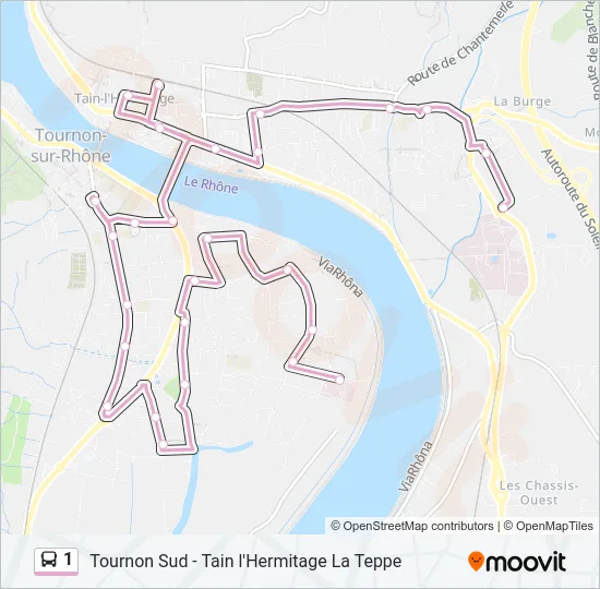 1 Bus Line Map