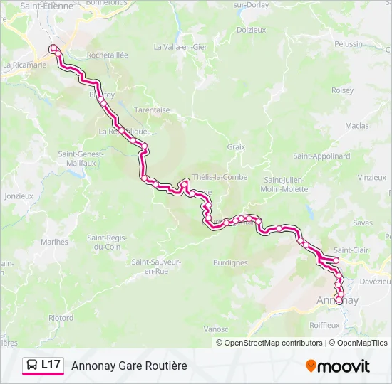 L17 Bus Line Map