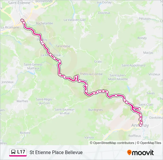 L17 Bus Line Map