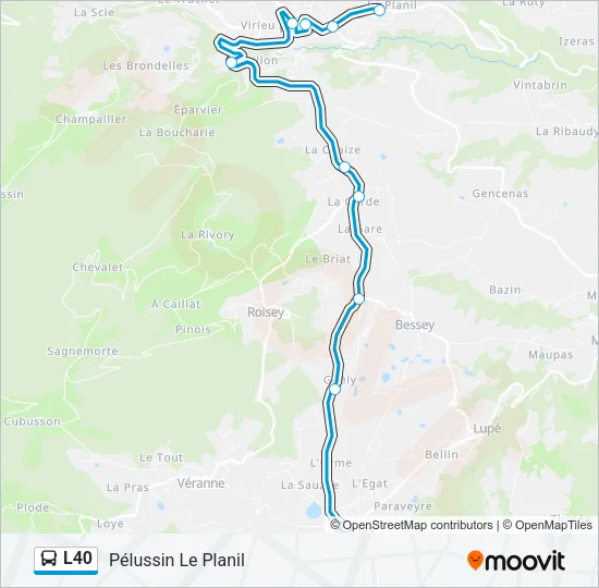 L40 Bus Line Map