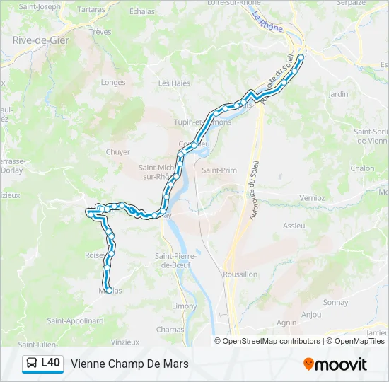 L40 Bus Line Map