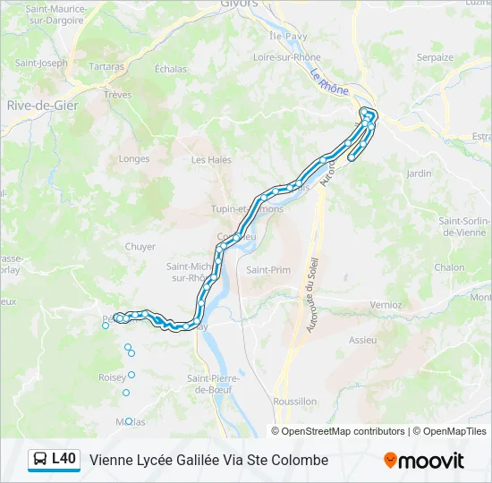 L40 Bus Line Map