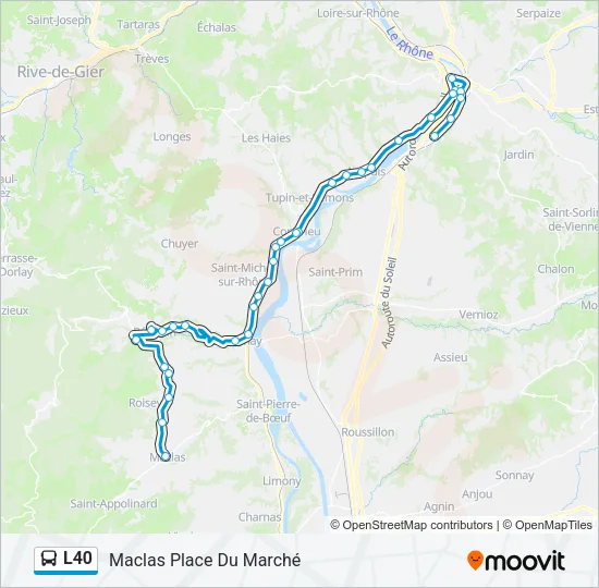 L40 Bus Line Map