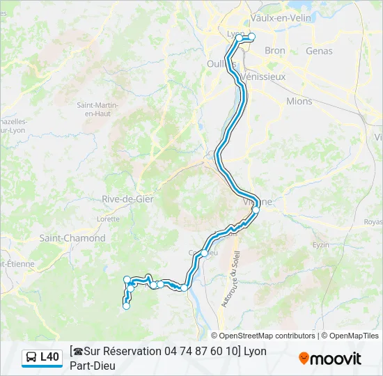 L40 Bus Line Map