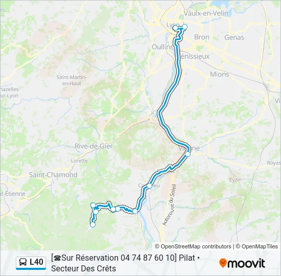 L40 Bus Line Map
