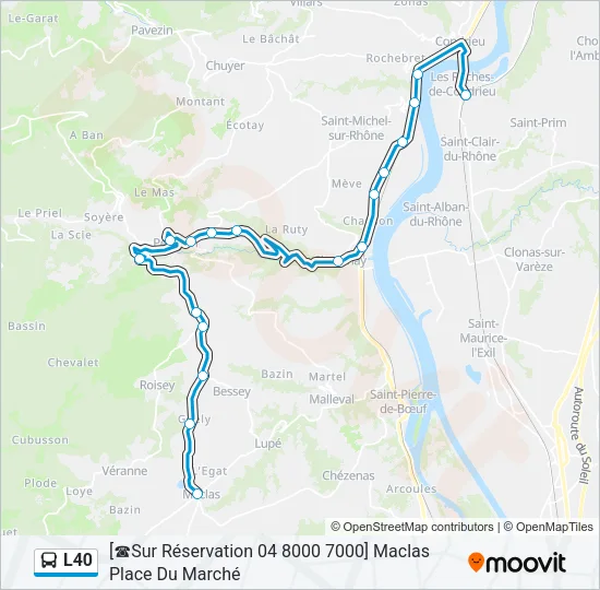 L40 Bus Line Map