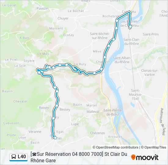 L40 Bus Line Map
