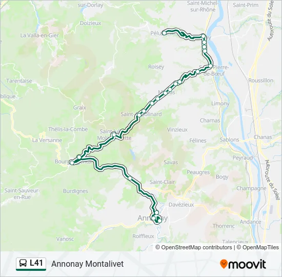 L41 Bus Line Map