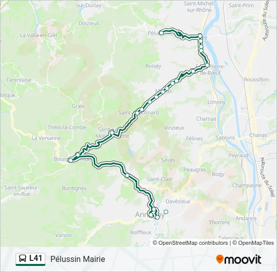 L41 Bus Line Map
