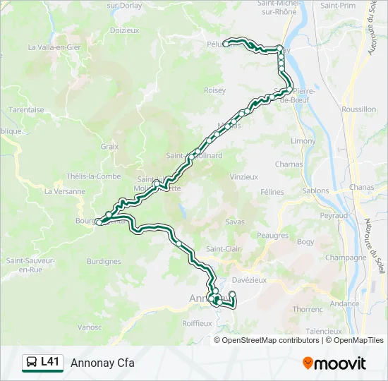 L41 Bus Line Map