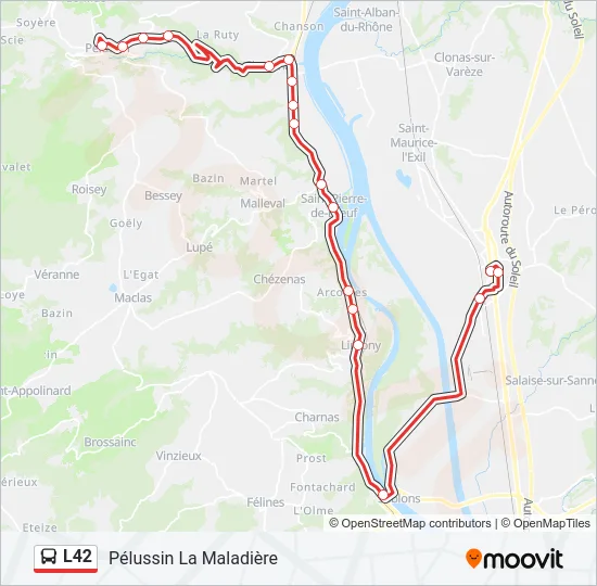 L42 Bus Line Map