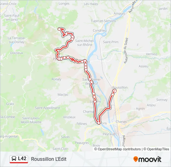 L42 Bus Line Map