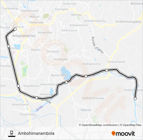 TRAIN URBAIN TANA Train Line Map
