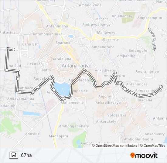 119 bus Line Map