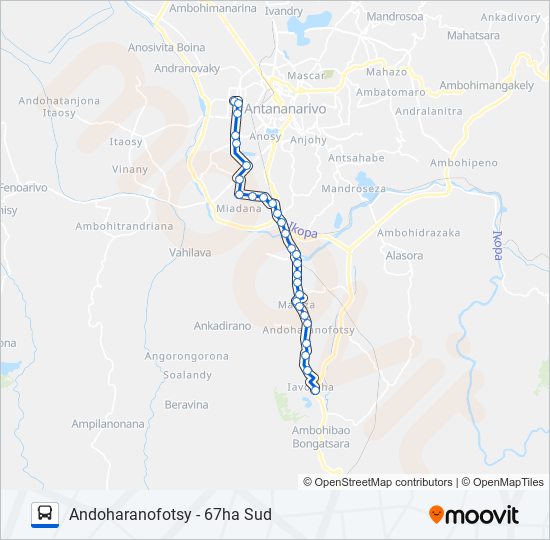 172 bus Line Map