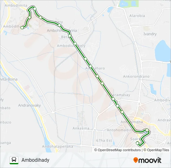 114 Bus Line Map
