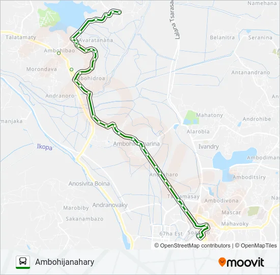 114 Bus Line Map