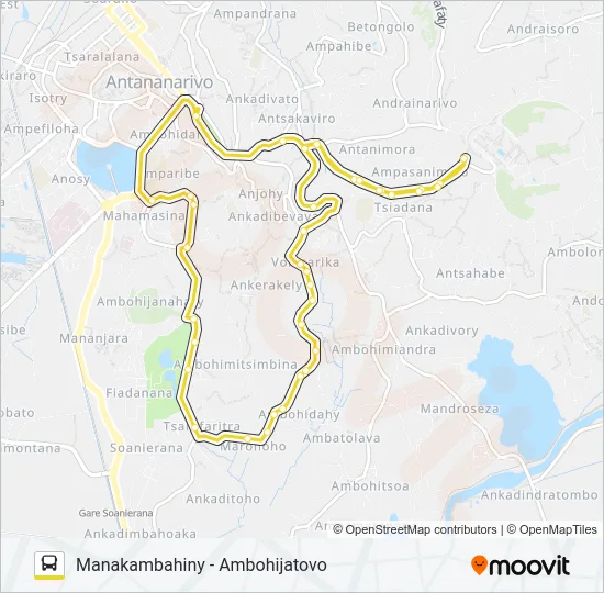 128 Bus Line Map