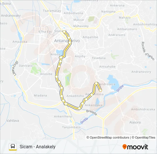 113 Bus Line Map