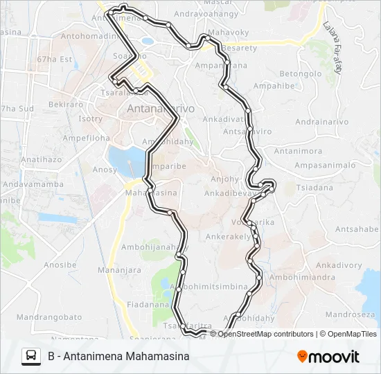 153 Bus Line Map