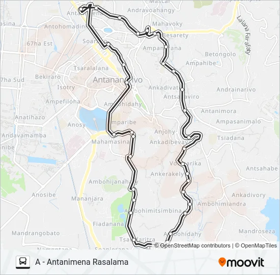 153 Bus Line Map