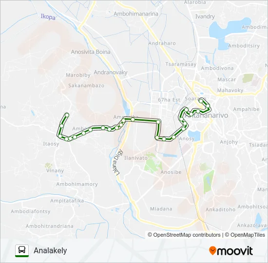 143 Bus Line Map