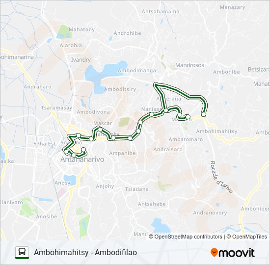 Plan de la ligne 144 de bus