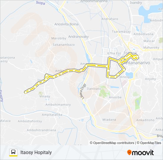 133A bus Line Map