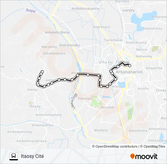 133B Bus Line Map