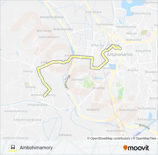 133C Bus Line Map