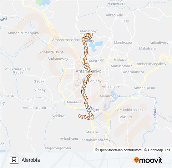 199 bus Line Map