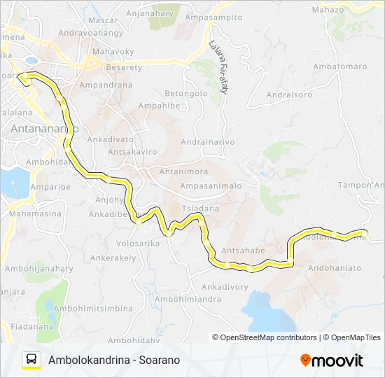 196 Bus Line Map