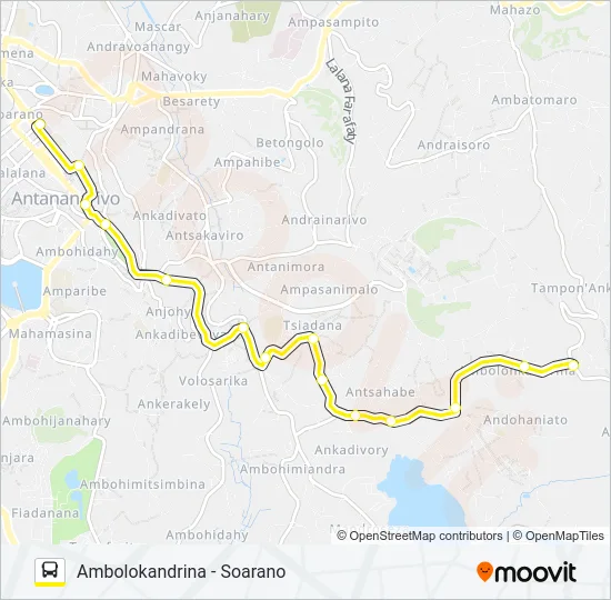 196 Bus Line Map
