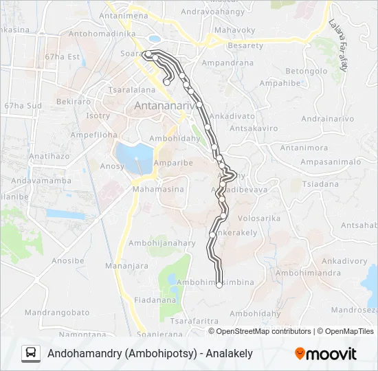 190 Bus Line Map