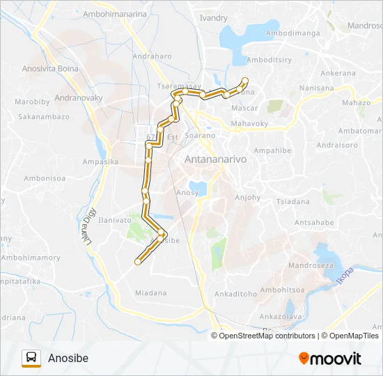 157B Bus Line Map
